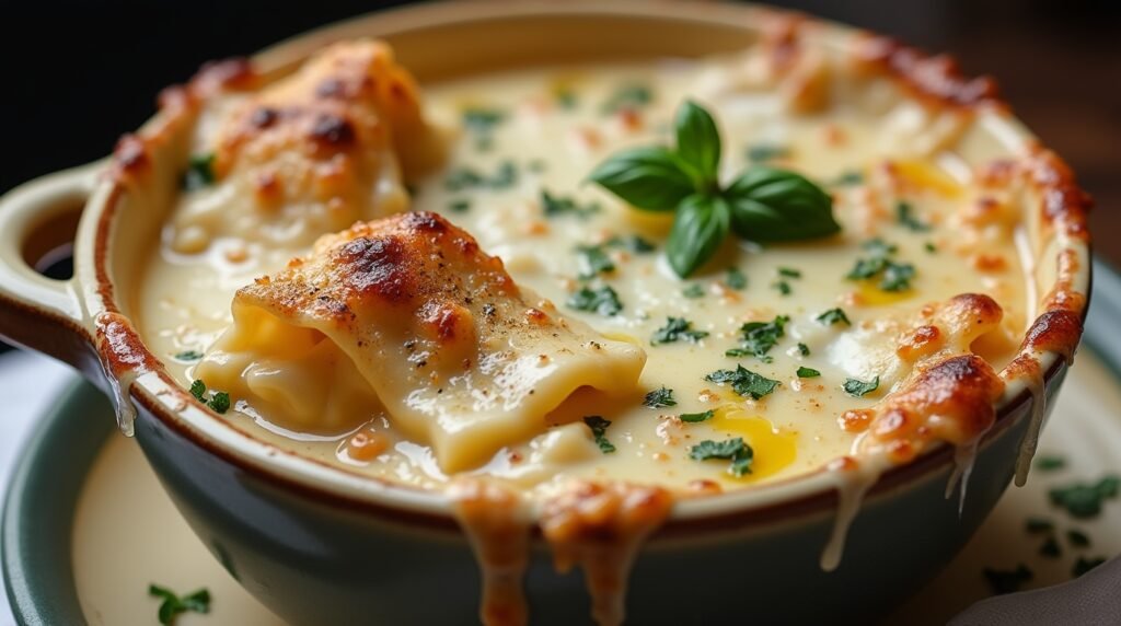 Alfredo Lasagna Soup