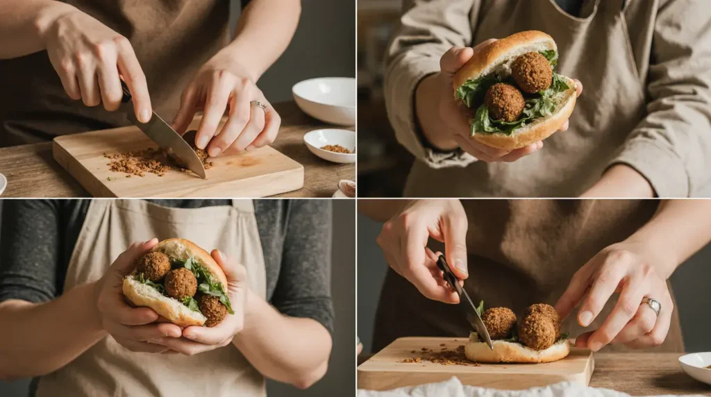 Falafel Falafel Sandwich