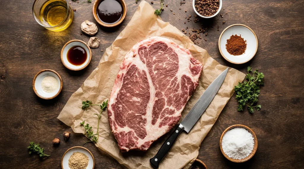 Grilling chuck roast steak
