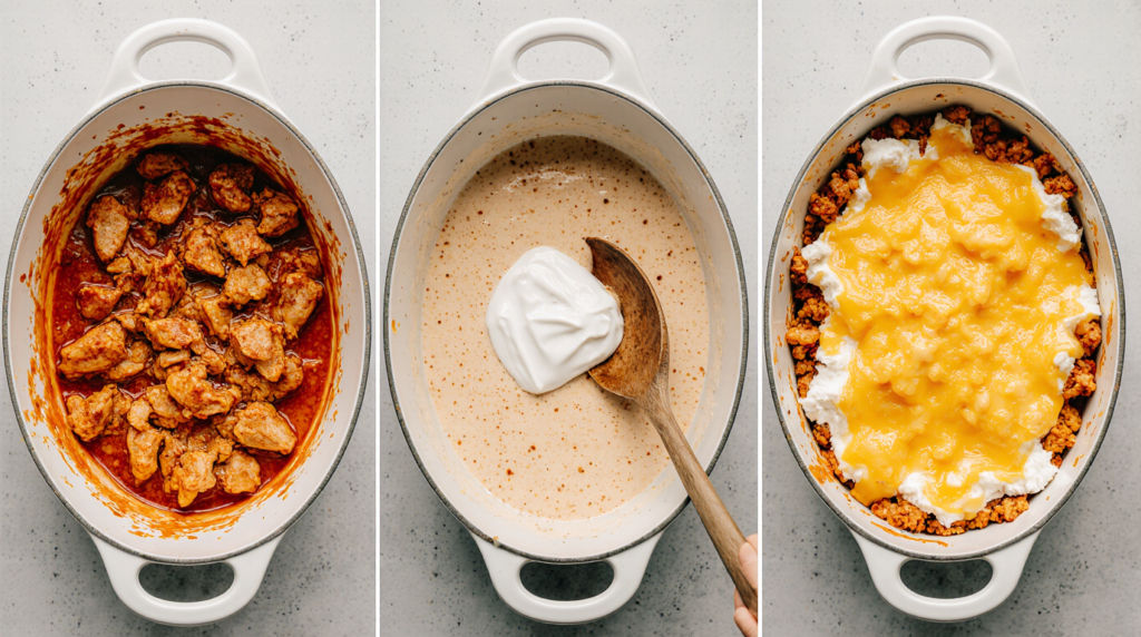 Healthy buffalo chicken dip​