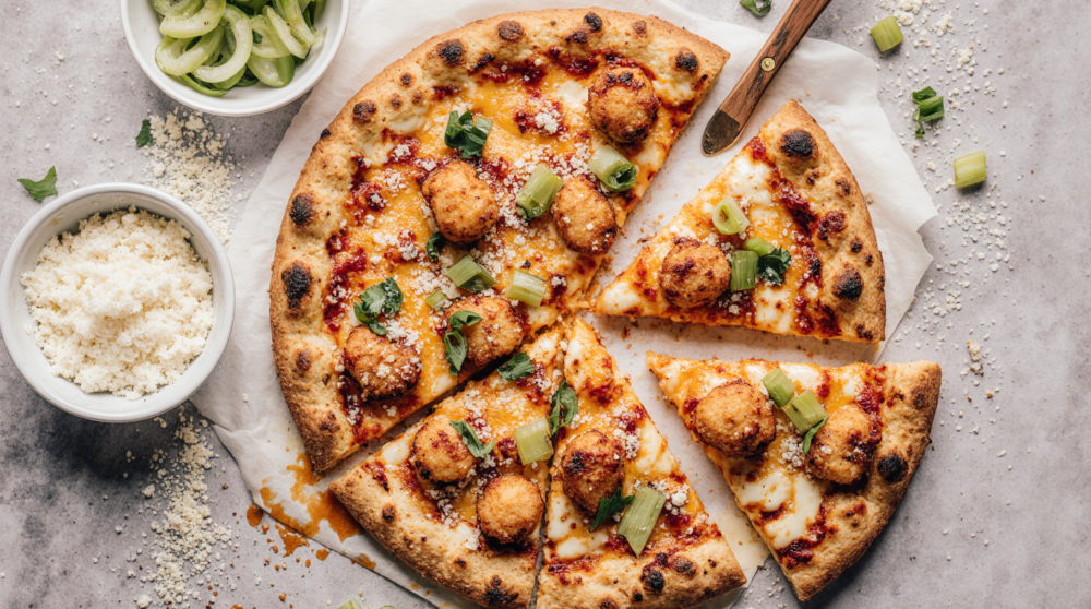 Buffalo chicken pizza recipe